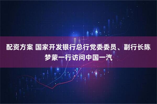 配资方案 国家开发银行总行党委委员、副行长陈梦蒙一行访问中国一汽